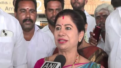 AIADMK candidate Leema Rose (Photo/ANI)