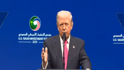 US President speaks at the US Saudi Investment Forum. (Image Source: The White House/YouTube)