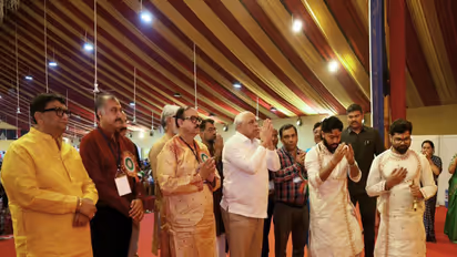 Gujarat CM Bhupendra Patel participates in 89th Kalibari Durga Puja Mahotsav (Photo/Gujarat CMO)