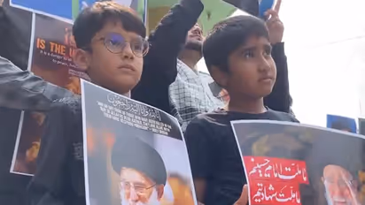 Tanzeem-e-Jaffery organises protest rally against US and Israel after death of Ayatollah Ali Khamenei (Photo/ANI)