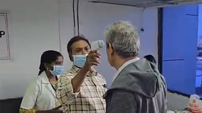 Visuals of passengers being screened at the airport. (Photo/ANI)