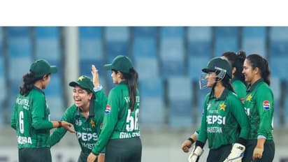 Pakistan women's cricket team celebrating. (Photo: ICC official website)