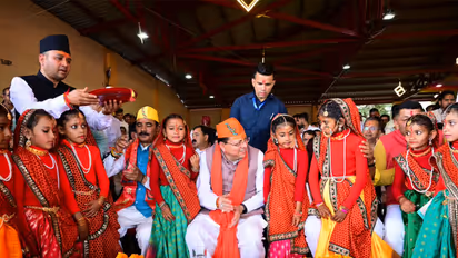 CM Dhami witnesses historic Bagwal Mela in Champawat (Photo/ANI)