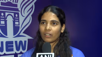 Indian badminton player Treesa Jolly (Photo: ANI)