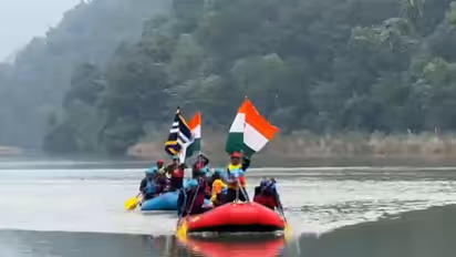 514 Army Service Corps (ASC) Battalion conducts a white-water rafting expedition in Uttarakhand (Photo/ANI)