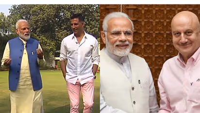 PM Modi with Akshay Kumar, PM Modi with Anupam Kher (Photo/ANI), (Photo/X/@anupamkher)