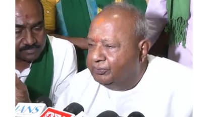 Former PM & JD(S) National President HD Deve Gowda (Photo/ANI)