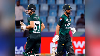 Pakistan batters Fakhar Zaman and Salman Ali Agha (Photo: ANI)