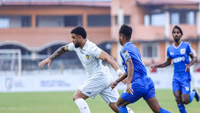 Players in action during the match (Photo: AIFF/Super Cup)