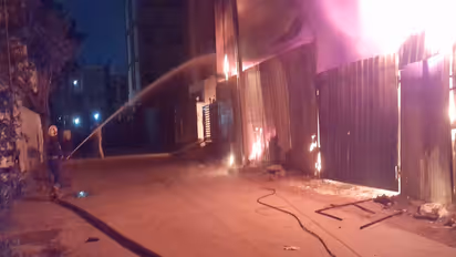 Fire breaks out at Scrap Godown in Nandanavanam (Photo/ fire official )