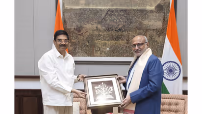 Odisha Governor meets Vice-President CP Radhakrishnan (Photo/ Lok Bhavan Odisha)