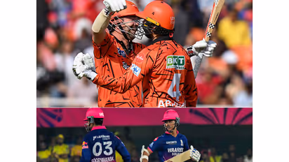 Travis Head and Abhishek Sharma and Yashasvi Jaiswal and Vaibhav Sooryavanshi. (Photo: ANI)