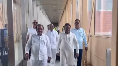 Several Karnataka Congress MLAs travel to Delhi (Photo/ANI)