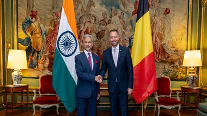 External Affairs Minister S Jaishankar and Belgium's Deputy Prime Minister and Minister of Foreign Affairs, European Affairs and Development Cooperation, Maxime Prévot (Photo/X@DrSJaishankar)