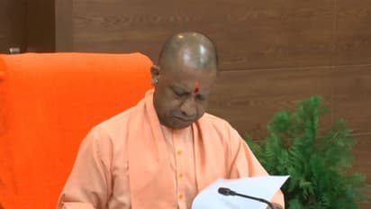 Uttar Pradesh Chief Minister Yogi Adityanath chairs meeting to review preparations for the PET examination (Photo/ANI)