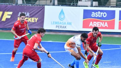 Team India in action against Belgium. (Photo: HI Media)