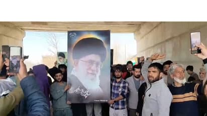 Shia Muslims in Budgam protest agianst US, Israel strikes on Iran (Photo/ANI)