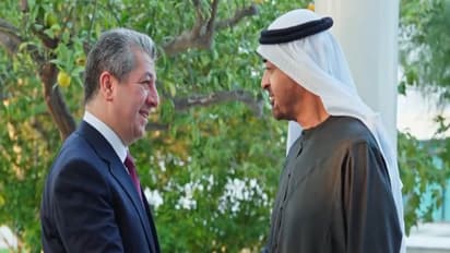 UAE President receives Prime Minister of Kurdistan Region of Iraq (Photo/X@masrourbarzani)