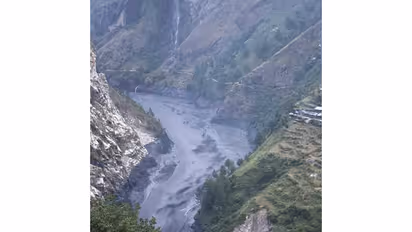 Aerial view of areas affected by the flood in the Budhi Gandaki River basin in Gorkha, Nepal. (Photo: X/@NDRRMA_Nepal)