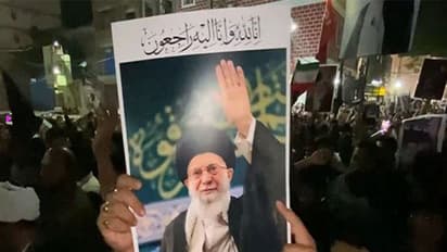 Majma-e-Ulama wa Khutaba protests in Hyderabad (Photo/ANI)