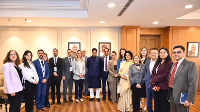 Union Minister Piyush Goyal with the Israeli delegation. (Photo: X/PiyushGoyal)