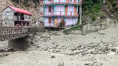 A view of scattered debris at irrigation bridge in Rip Tejer area (Photo/ANI)