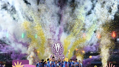 India women's cricket team celebrating with 2025 ODI World Cup title (Photo: @BCCI Women)