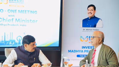 Madhya Pradesh CM Mohan Yadav meets Choithram Group Chairman in Dubai (Photo: Release)