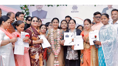 Delhi Chief Minister Rekha Gupta at an event. (Photo/@gupta_rekha)
