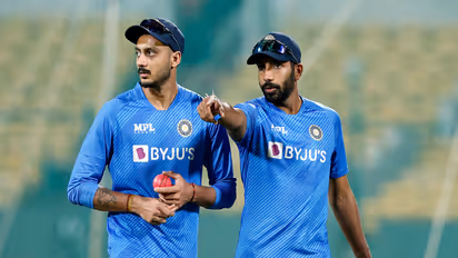 Axar Patel and Jasprit Bumrah (Photo: ANI)