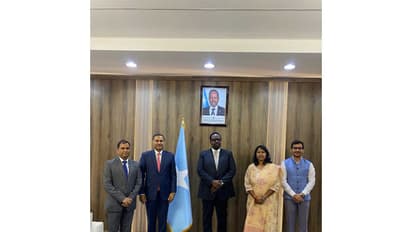 Ambassador-designate Adarsh Swaika calls on Somalian Deputy Prime Minister Salah Jama (Photo/X@IndiainKenya)