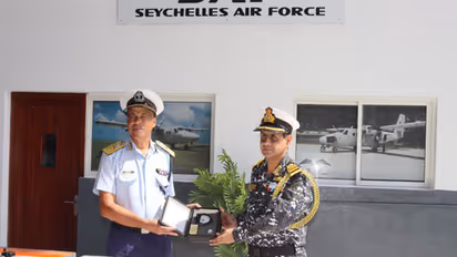 India hands over specialised calibrated tools, repaired electronic units, safety helmets and seamanship ropes to Seychelles to strengthen defence and maritime security cooperation. (Photo: X/@hci_seychelles)