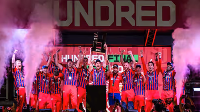 Manchester Super Giants with the trophy. (Photo: @DrSanjivGoenka X)