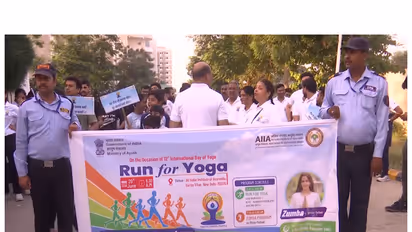 AIIA organised ‘Run for Yoga’ ahead of Yoga Day (Photo/ANI)