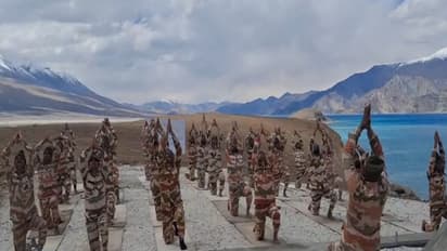ITBP celebrated the 12th International Day of Yoga, (Photo/ANI)
