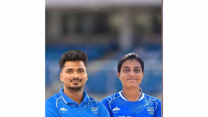 Chikitha Taniparthi (R) and Sahil Jadhav (L). (Photo: X/@Media_SAI)