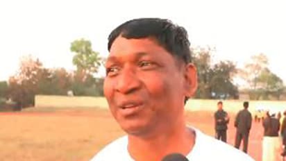 Surrendered Naxalite player Veti Ganga. (Photo: ANI)