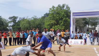 Kabaddi players in action at Khele Sanand (Photo: Khele Sanand)