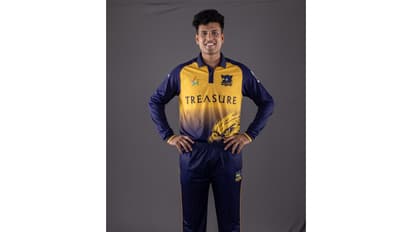Ujjain Falcons all-rounder Madhav Tiwari (Image: MPL media)