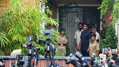 Visuals from outside the residence of IPS officer Y. Puran Kumar who committed suicide (File Photo/ANI)