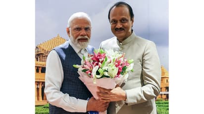 Prime Minister Narendra Modi shared this picture, on jan 28, 2026 condoling the demise of Maharashtra Deputy CM Ajit Pawar in a plane crash (@narendramodiX/ANI Photo)