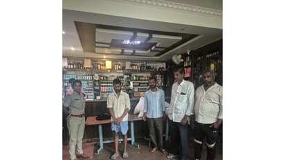 The North Division Police of Bengaluru City registered cases against wine shops (Photo/ANI)