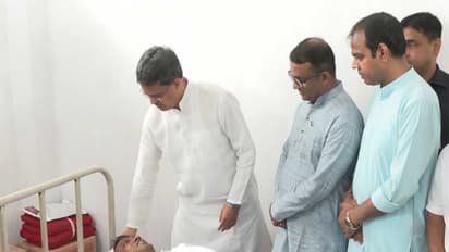 Tripura CM Manik Saha at blood donation camp (Photo/ANI)