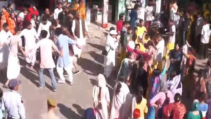 ISKCON Udhampur organised a grand Shobha Yatra yesterday (Photo/ANI)