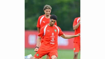Morocco football team. (Photo: equipedumaroc Instagram)
