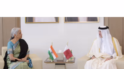 FM Nirmala Sitharman at Asian Infrastructure Investment Bank (AIIB) 2026 Annual Meeting in Doha (Photo/X_@FinMinIndia)