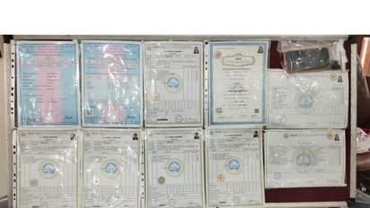 Fake educational certificates seized by police (Photo/ANI)