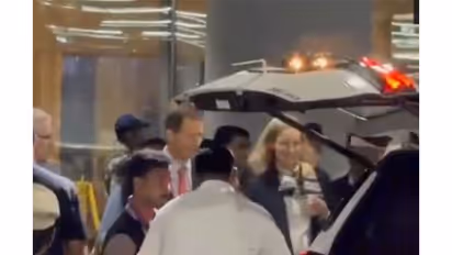 Acting Head of State of the Principality of Liechtenstein, Hereditary Prince Alois and Hereditary Princess Sophie, landed in Mumbai (Photo/ANI)