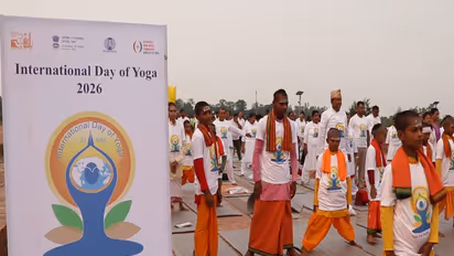Yoga day celebrations in Nepal (Photo/ANI)