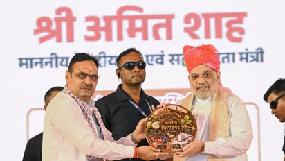 Union Home Minister Amit Shah and Rajasthan Chief Minister Bhajanlal Sharma (Photo/CMO)